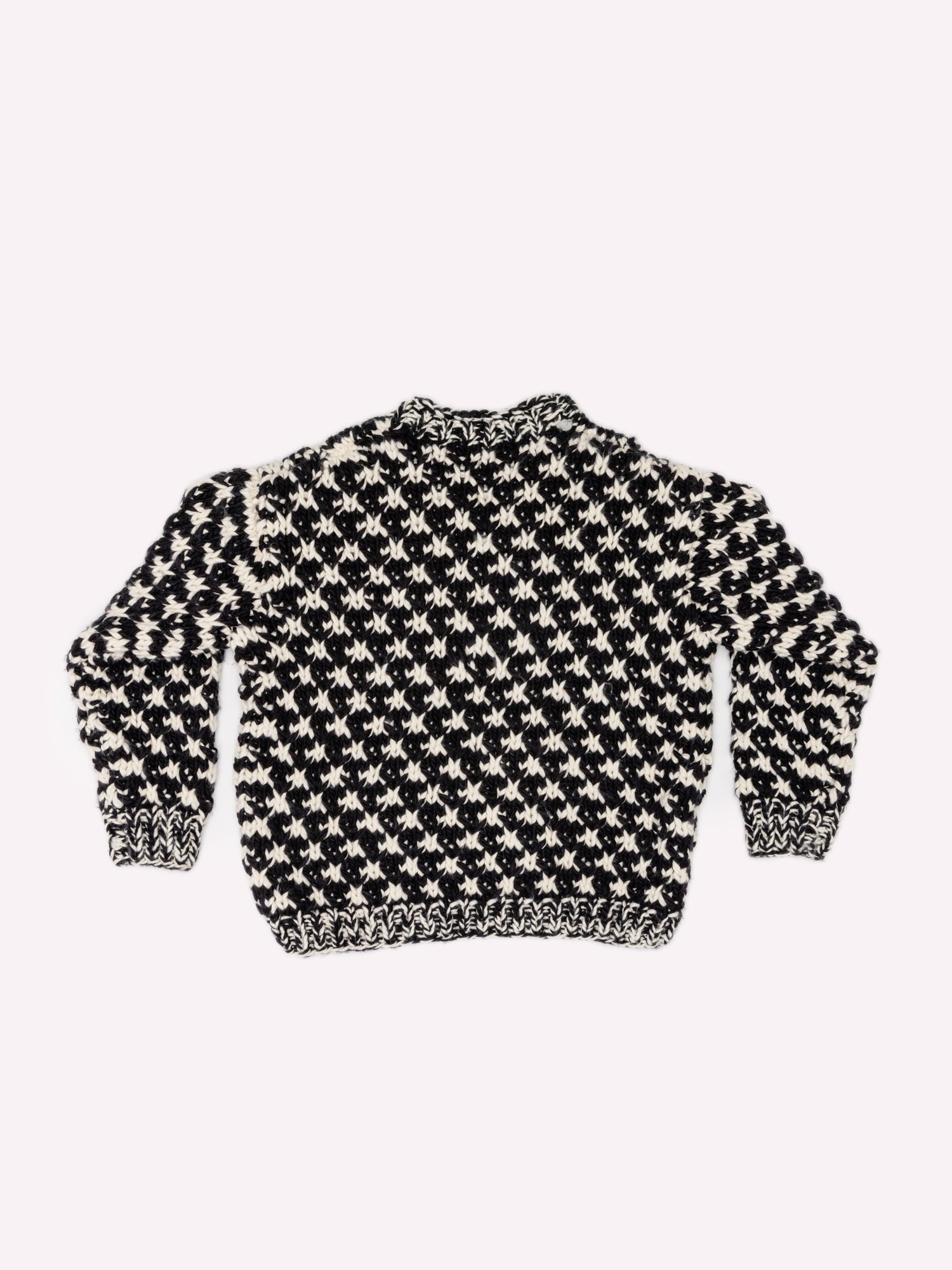 Camille Sweater in Black and Cream